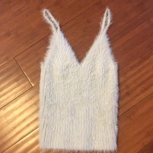 Cropped fuzzy tank